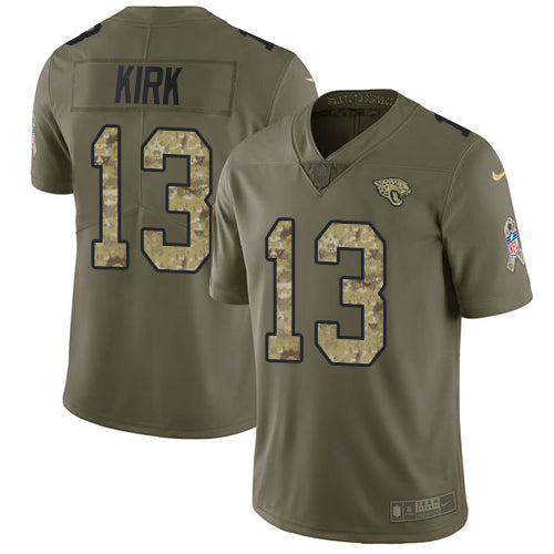 Nike Jacksonville Jaguars #13 Christian Kirk Olive/Camo Youth Stitched NFL Limited 2017 Salute To Service Jersey Youth