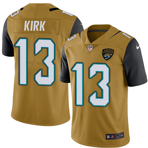 Nike Jacksonville Jaguars #13 Christian Kirk Gold Youth Stitched NFL Limited Rush Jersey Youth