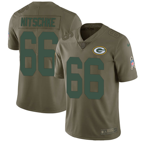 Nike Green Bay Packers #66 Ray Nitschke Olive Youth Stitched NFL Limited 2017 Salute to Service Jersey Youth