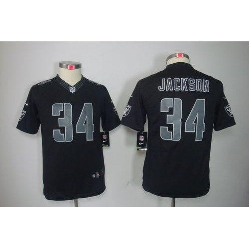 Nike Las Vegas Raiders #34 Bo Jackson Black Impact Youth Stitched NFL Limited Jersey Youth