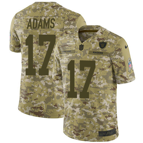 Nike Las Vegas Raiders #17 Davante Adams Camo Youth Stitched NFL Limited 2019 Salute To Service Jersey Youth