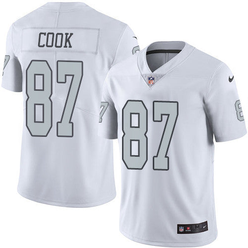 Nike Las Vegas Raiders #87 Jared Cook White Youth Stitched NFL Limited Rush Jersey Youth