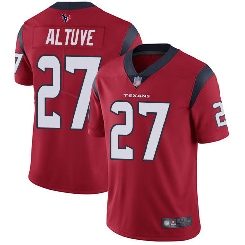 Nike Houston Texans #27 Jose Altuve Red Alternate Youth Stitched NFL Vapor Untouchable Limited Jersey Youth