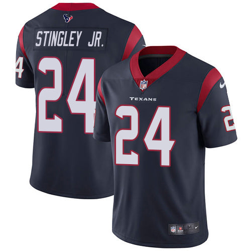 Nike Houston Texans #24 Derek Stingley Jr. Navy Blue Team Color Youth Stitched NFL Vapor Untouchable Limited Jersey Youth