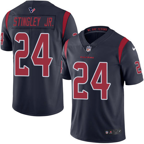 Nike Houston Texans #24 Derek Stingley Jr. Navy Blue Youth Stitched NFL Limited Rush Jersey Youth