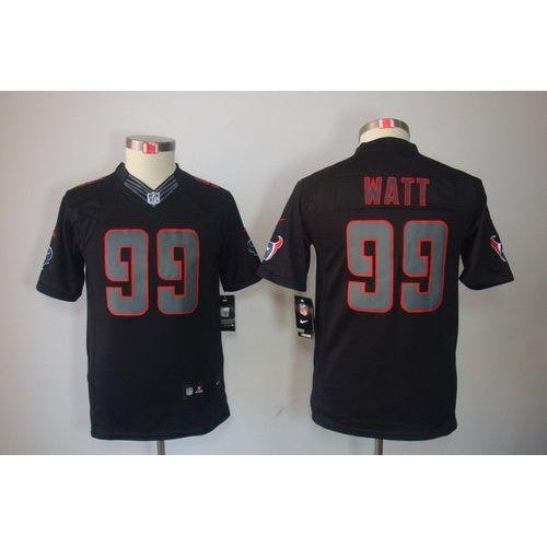 Nike Houston Texans #99 J.J. Watt Black Impact Youth Stitched NFL Limited Jersey Youth