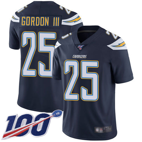 Nike Los Angeles Chargers #25 Melvin Gordon III Navy Blue Team Color Men's Stitched NFL 100th Season Vapor Limited Jersey Men's