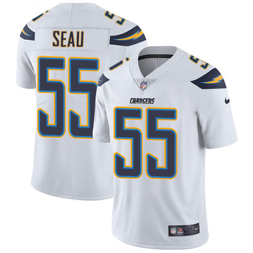 Nike Los Angeles Chargers #55 Junior Seau White Men's Stitched NFL Vapor Untouchable Limited Jersey Men's