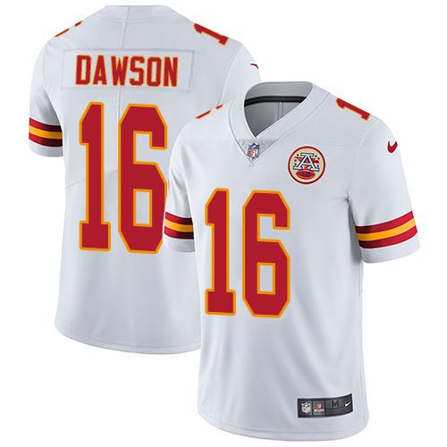 Nike Kansas City Chiefs #16 Len Dawson White Men's Stitched NFL Vapor Untouchable Limited Jersey Men's