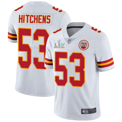 Nike Kansas City Chiefs #53 Anthony Hitchens White Men's Super Bowl LV Bound Stitched NFL Vapor Untouchable Limited Jersey Men's