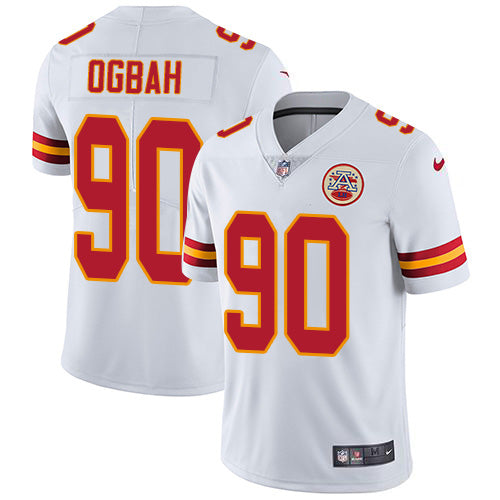 Nike Kansas City Chiefs #90 Emmanuel Ogbah White Men's Stitched NFL Vapor Untouchable Limited Jersey Men's