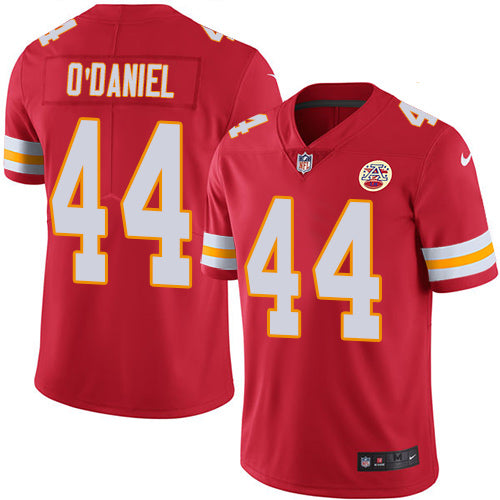Nike Kansas City Chiefs #44 Dorian O'Daniel Red Team Color Men's Stitched NFL Vapor Untouchable Limited Jersey Men's