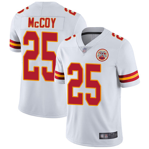 Nike Kansas City Chiefs #25 LeSean McCoy White Men's Stitched NFL Vapor Untouchable Limited Jersey Men's