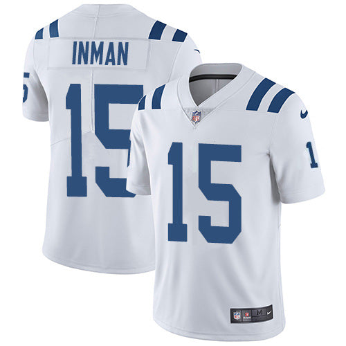 Nike Indianapolis Colts #15 Dontrelle Inman White Men's Stitched NFL Vapor Untouchable Limited Jersey Men's