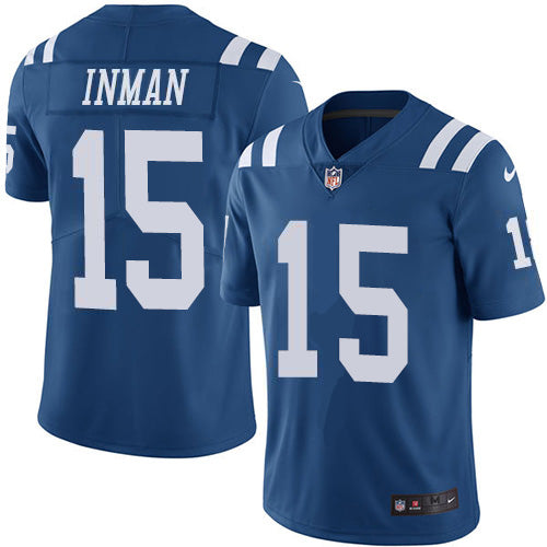 Nike Indianapolis Colts #15 Dontrelle Inman Royal Blue Team Color Men's Stitched NFL Vapor Untouchable Limited Jersey Men's