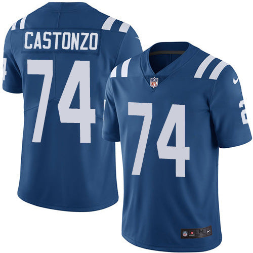 Nike Indianapolis Colts #74 Anthony Castonzo Royal Blue Team Color Men's Stitched NFL Vapor Untouchable Limited Jersey Men's