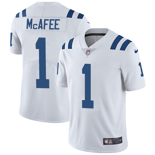 Nike Indianapolis Colts #1 Pat McAfee White Men's Stitched NFL Vapor Untouchable Limited Jersey Men's