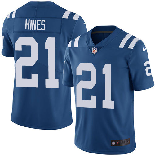 Nike Indianapolis Colts #21 Nyheim Hines Royal Blue Team Color Men's Stitched NFL Vapor Untouchable Limited Jersey Men's