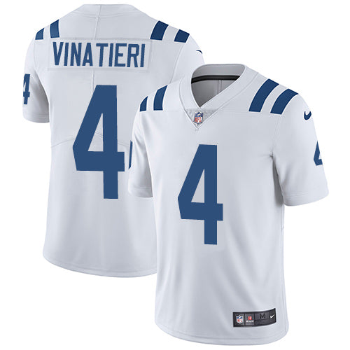 Nike Indianapolis Colts #4 Adam Vinatieri White Men's Stitched NFL Vapor Untouchable Limited Jersey Men's