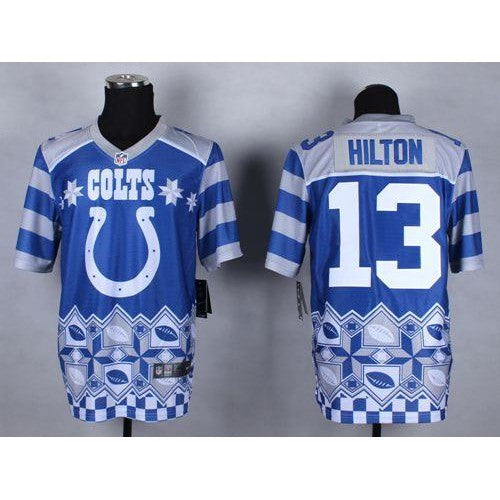 Nike Indianapolis Colts #13 T.Y. Hilton Royal Blue Men's Stitched NFL Elite Noble Fashion Jersey Men's