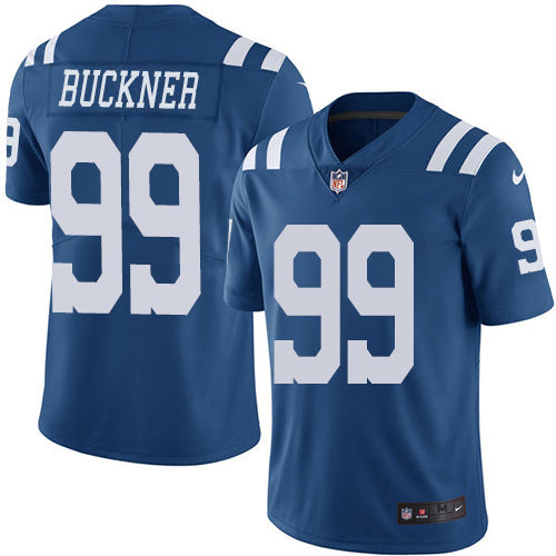 Nike Indianapolis Colts #99 DeForest Buckner Royal Blue Men's Stitched NFL Limited Rush Jersey Men's