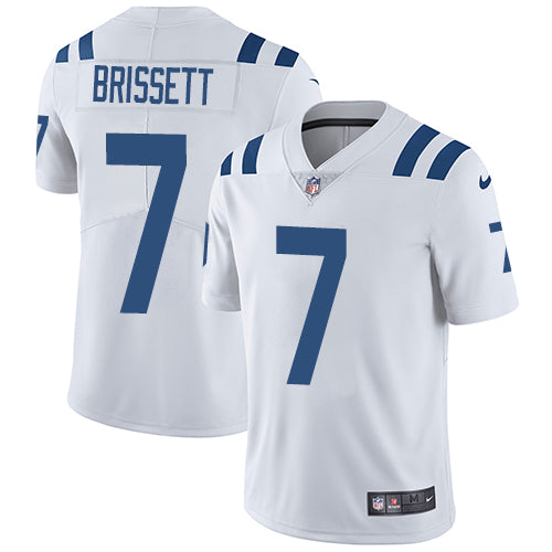 Nike Indianapolis Colts #7 Jacoby Brissett White Men's Stitched NFL Vapor Untouchable Limited Jersey Men's