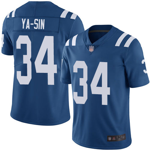Nike Indianapolis Colts #34 Rock Ya-Sin Royal Blue Team Color Men's Stitched NFL Vapor Untouchable Limited Jersey Men's
