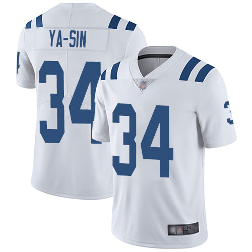Nike Indianapolis Colts #34 Rock Ya-Sin White Men's Stitched NFL Vapor Untouchable Limited Jersey Men's