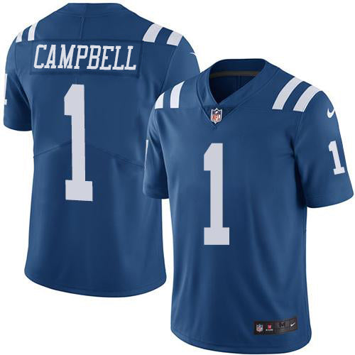 Nike Indianapolis Colts #1 Parris Campbell Royal Blue Men's Stitched NFL Limited Rush Jersey Men's