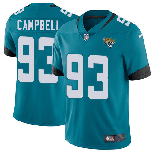 Nike Jacksonville Jaguars #93 Calais Campbell Teal Green Alternate Men's Stitched NFL Vapor Untouchable Limited Jersey Men's