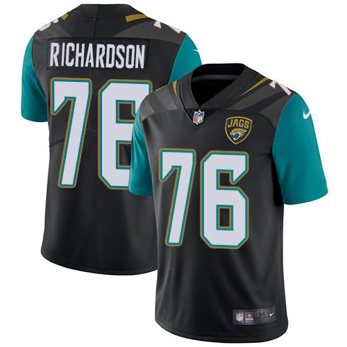 Nike Jacksonville Jaguars #76 Will Richardson Black Team Color Men's Stitched NFL Vapor Untouchable Limited Jersey Men's