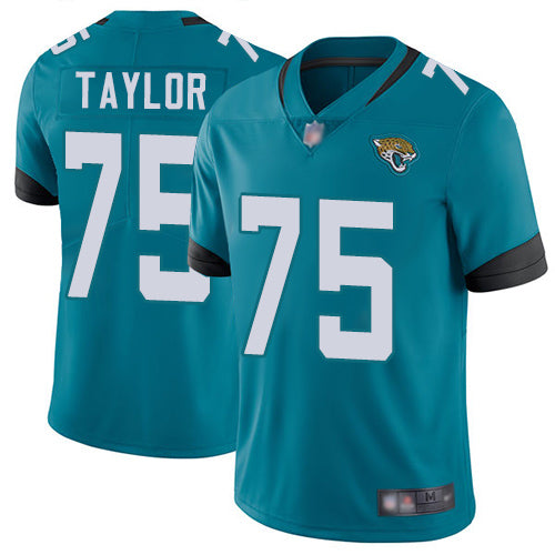 Nike Jacksonville Jaguars #75 Jawaan Taylor Teal Green Alternate Men's Stitched NFL Vapor Untouchable Limited Jersey Men's