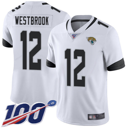 Nike Jacksonville Jaguars #12 Dede Westbrook White Men's Stitched NFL 100th Season Vapor Limited Jersey Men's