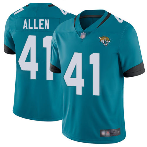 Nike Jacksonville Jaguars #41 Josh Allen Teal Green Alternate Men's Stitched NFL Vapor Untouchable Limited Jersey Men's