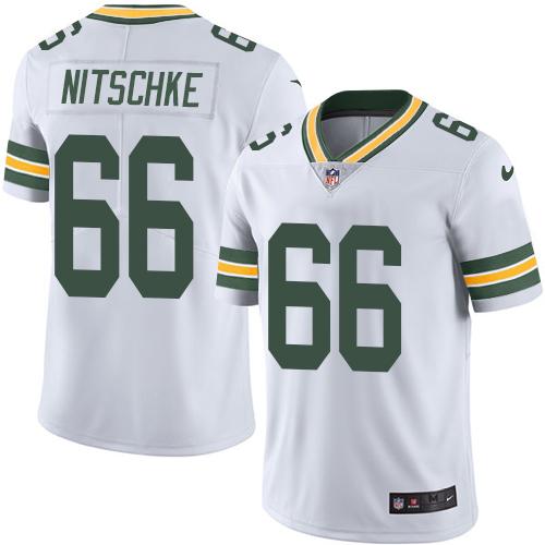 Nike Green Bay Packers #66 Ray Nitschke White Men's Stitched NFL Vapor Untouchable Limited Jersey Men's