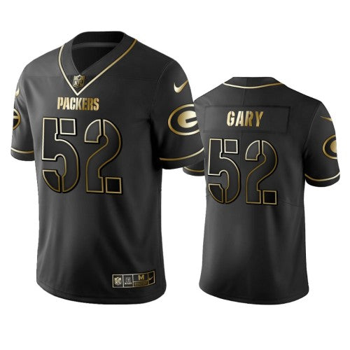 Green Bay Packers #52 Rashan Gary Men's Stitched NFL Vapor Untouchable Limited Black Golden Jersey Men's