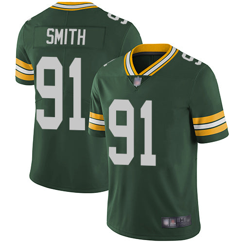 Nike Green Bay Packers #91 Preston Smith Green Team Color Men's Stitched NFL Vapor Untouchable Limited Jersey Men's