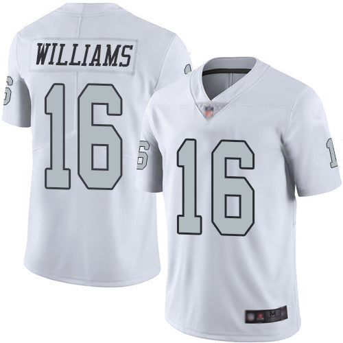 Nike Las Vegas Raiders #16 Tyrell Williams White Men's Stitched NFL Limited Rush Jersey Men's
