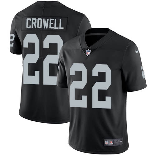 Nike Las Vegas Raiders #22 Isaiah Crowell Black Team Color Men's Stitched NFL Vapor Untouchable Limited Jersey Men's