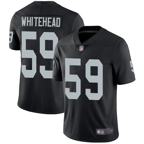 Nike Las Vegas Raiders #59 Tahir Whitehead Black Team Color Men's Stitched NFL Vapor Untouchable Limited Jersey Men's