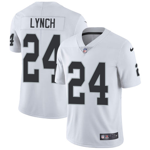 Nike Las Vegas Raiders #24 Marshawn Lynch White Men's Stitched NFL Vapor Untouchable Limited Jersey Men's