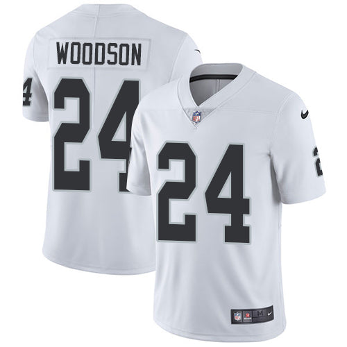 Nike Las Vegas Raiders #24 Charles Woodson White Men's Stitched NFL Vapor Untouchable Limited Jersey Men's