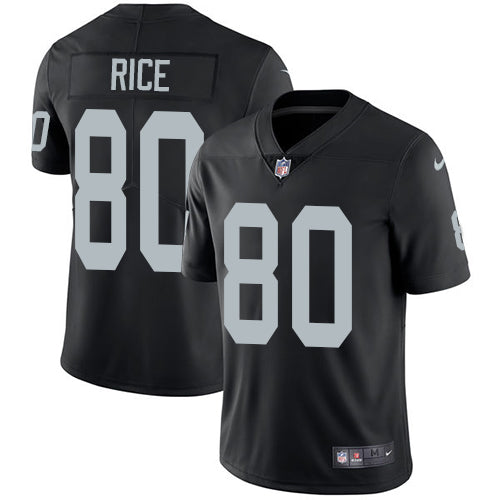 Nike Las Vegas Raiders #80 Jerry Rice Black Team Color Men's Stitched NFL Vapor Untouchable Limited Jersey Men's