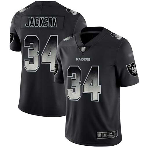 Nike Las Vegas Raiders #34 Bo Jackson Black Men's Stitched NFL Vapor Untouchable Limited Smoke Fashion Jersey Men's