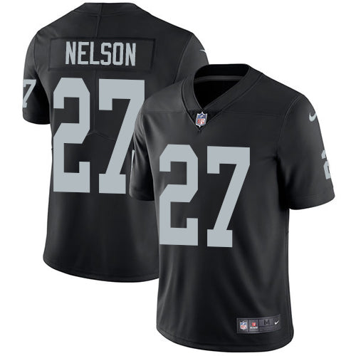 Nike Las Vegas Raiders #27 Reggie Nelson Black Team Color Men's Stitched NFL Vapor Untouchable Limited Jersey Men's