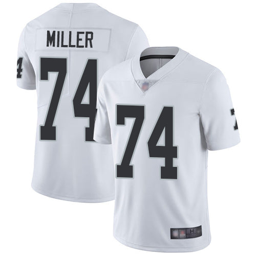 Nike Las Vegas Raiders #74 Kolton Miller White Men's Stitched NFL Vapor Untouchable Limited Jersey Men's