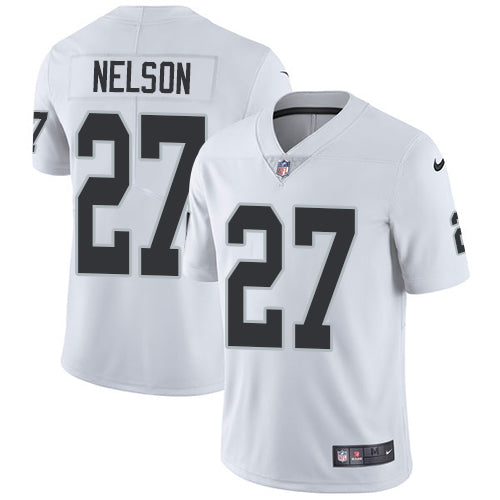 Nike Las Vegas Raiders #27 Reggie Nelson White Men's Stitched NFL Vapor Untouchable Limited Jersey Men's