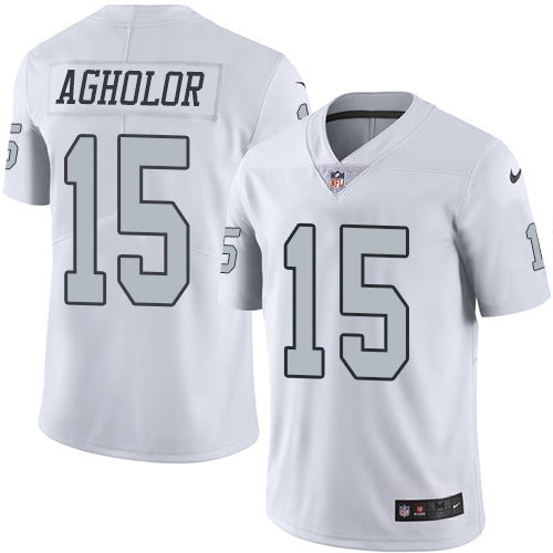 Nike Las Vegas Raiders #15 Nelson Agholor White Men's Stitched NFL Limited Rush Jersey Men's