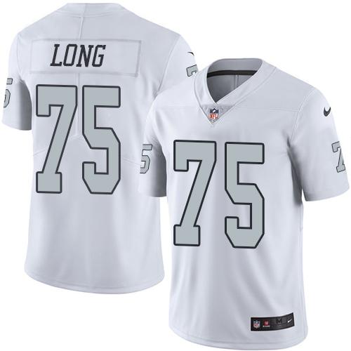 Nike Las Vegas Raiders #75 Howie Long White Men's Stitched NFL Limited Rush Jersey Men's