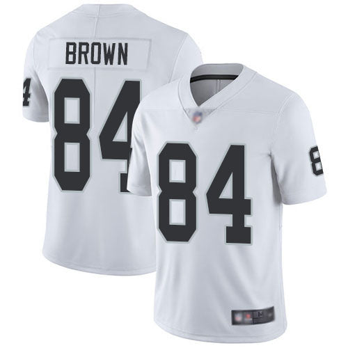 Nike Las Vegas Raiders #84 Antonio Brown White Men's Stitched NFL Vapor Untouchable Limited Jersey Men's